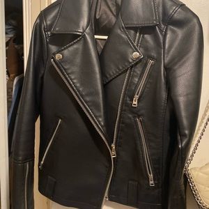 Topshop Faux Leather Jacket